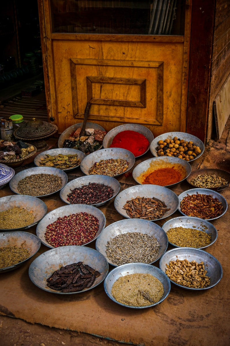 Traditional Indian spices at Puriko India